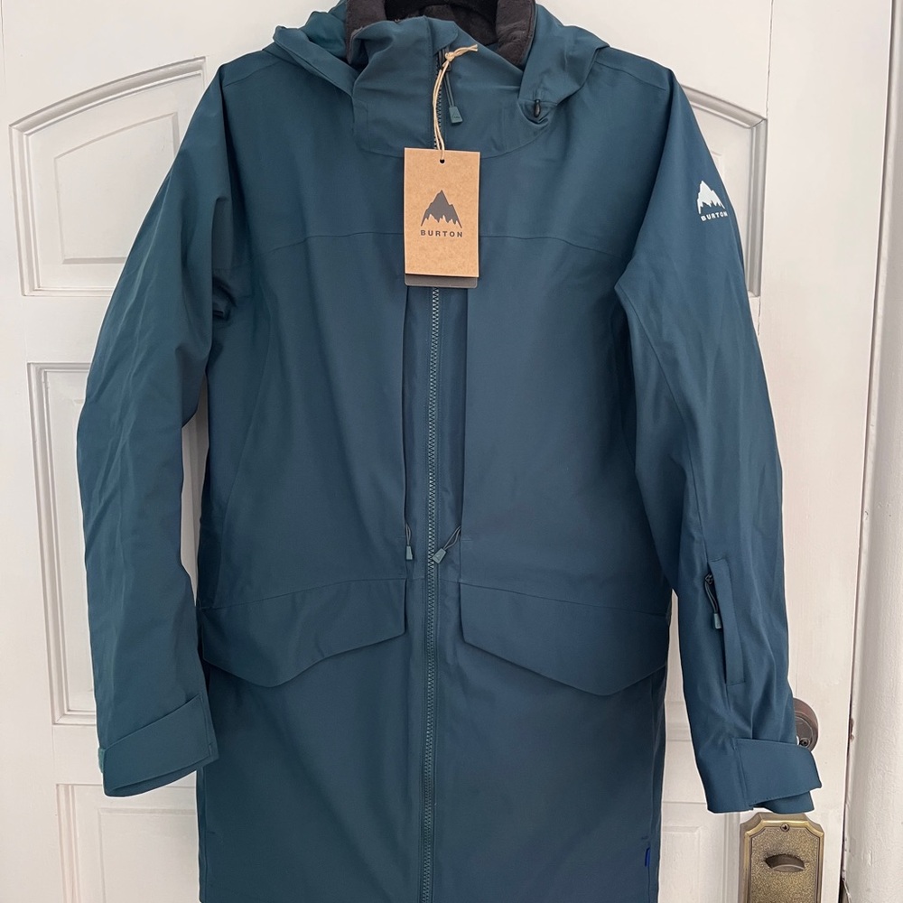 Burton Women’s Deep Emerald Blue Hooded Snow Jacket size S